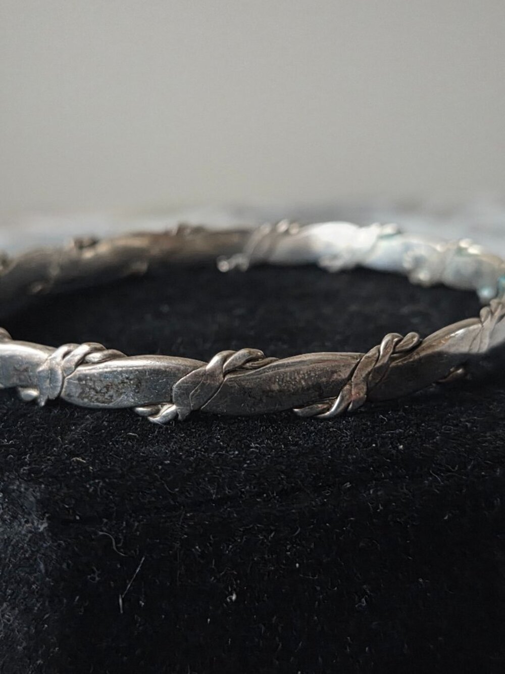 Vintage Sterling Silver Twisted Rope Design